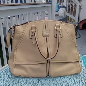 Dooney & Bourke Cream Satchel Bag